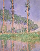 Claude Monet Poplars,Pink Effect oil painting reproduction